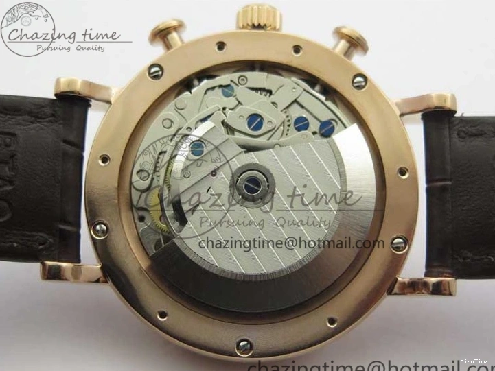 MIROTIME 0411 Efficient Portofino Chrono RG ZF 1:1 Best Edition White Dial on Brown Leather Strap A 7151